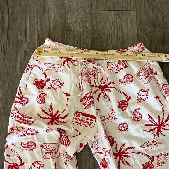 Angel Kiss Red and White Drawstring Pants - Picture 4 of 11